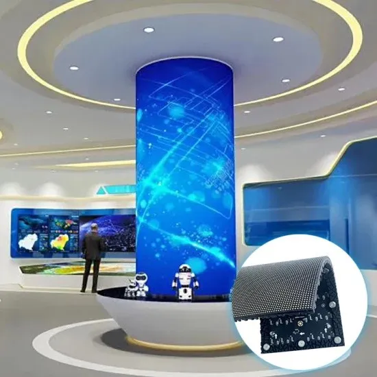 Écran LED cylindrique