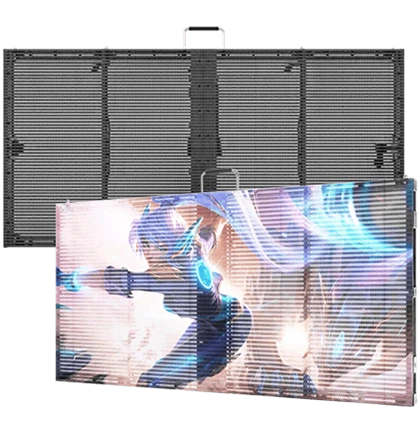 Affichage LED transparent fixe